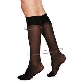 Bild på Swedish Stockings Bea Support Knästrumpa Svart Onesize