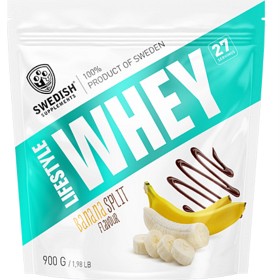 Bild på Swedish Supplements Lifestyle Whey Banana Split 900 g