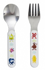 Bild på Teddykompaniet Babblarna Bestick Gaffel & Sked