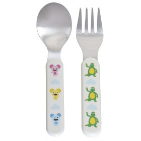 Bild på Teddykompaniet Bolibompa-bestick Gaffel & Sked