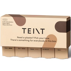 Bild på Teint textilplåster i fem nyanser 5 x 20 st