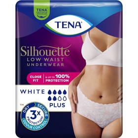 Bild på TENA Silhouette Plus L White Low Waist trosa