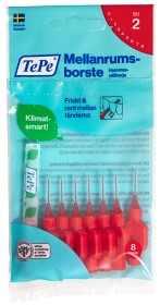 Bild på TePe Mellanrumsborste Original 0,5 mm Röd 8 st