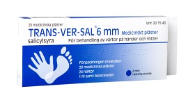 Bild på Trans-Ver-Sal 6 mm, medicinskt plåster 15 % 20 st