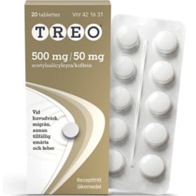 Bild på Treo tablett 500 mg/50 mg 20 st
