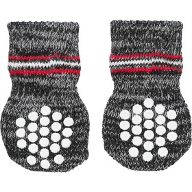 Bild på Trixie Hundsockar Non-Slip 2-pack Grå XS-S
