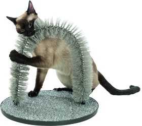 Bild på Trixie Massage och pälsbåge Katt 36×33 cm Grå