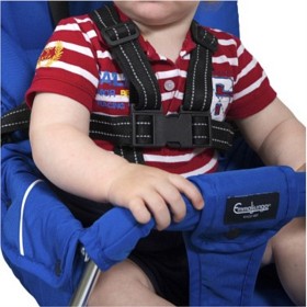 Bild på Tullsa Barnsele i textil med reflex, Svart / 6m-4 år