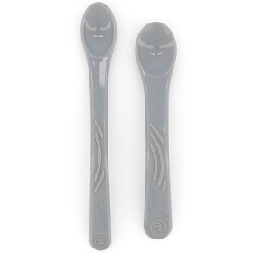 Bild på Twistshake 2x Feeding Spoon Set 6+m Pastel Grey