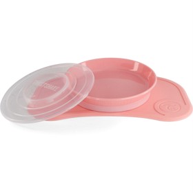 Bild på Twistshake Click-Mat Mini + Plate Pastel Pink