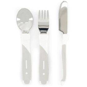Bild på Twistshake Learn Cutlery Stainless Steel 12+m White