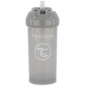Bild på Twistshake Straw Cup 6+m Pastel Grey 360 ml