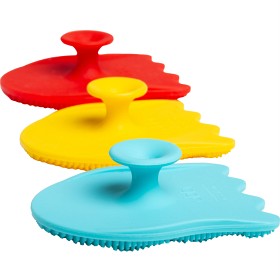 Bild på UBBI Silicone Badborste Röd, Blå, Vit