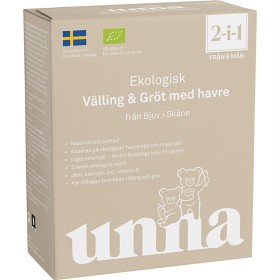 Bild på Unna Ekologisk välling-gröt från 6 mån, 300 g