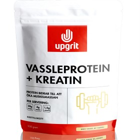 Bild på Upgrit Vassleprotein + Kreatin Vanilj 1100 g