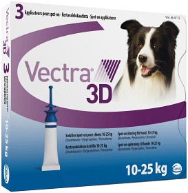 Bild på Vectra 3D för hund, 10-25 kg spot-on, lösning