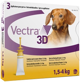 Bild på Vectra 3D för hund, 1,5-4 kg spot-on, lösning