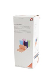 Bild på Vet-Flex elastisk binda Neonmix 10 cm x 4,5 m storpack 10 st