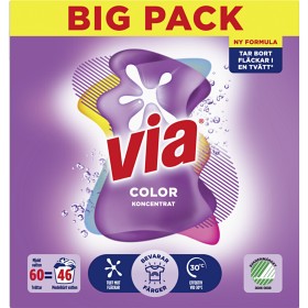 Bild på Via Tvättmedel Color 2400 g