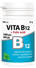 Bild på Vita B12 + Folsyra 100 tabletter
