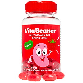 Bild på VitaBeaner Multivitamin Hallon 90 tuggtabletter