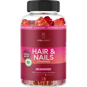 Bild på Vitayummy Hair & Nails Raspberry & Peach Mix 90 st