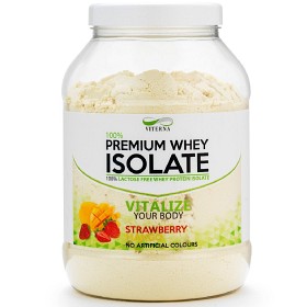 Bild på Viterna 100% Premium Whey Isolate Strawberry/Mango 900 g