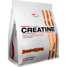 Bild på Viterna Ignited Creatine Strawberry Peach Bag 300 g