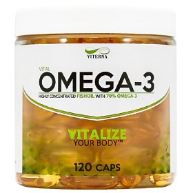 Bild på Viterna Omega-3 högkoncentrerad 70% 120 kapslar