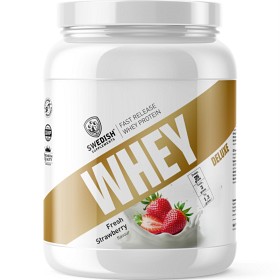 Bild på Swedish Supplements Whey Protein Deluxe Fresh Strawberry 900 g