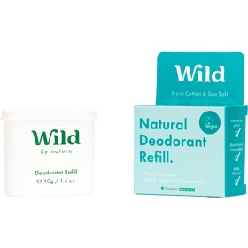 Bild på Wild Fresh Cotton & Sea Salt Deo Refill 40 g