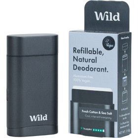 Bild på Wild Men's Black Case and Fresh Cotton & Sea Salt Deo Starter Pack 40 g