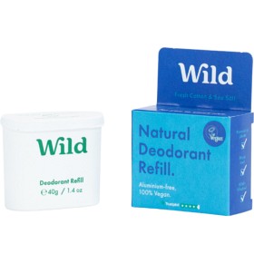 Bild på Wild Men's Fresh Cotton & Sea Salt Deo refill 40 g