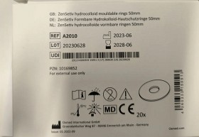 Bild på ZenSetiv hydrokolloid hudskyddsring, 2,5 mm tjock, diameter 50 mm 20 st
