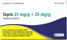 Tapin, kräm 25 mg/g + 25 mg/g 5 gr