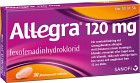 Allegra filmdragerad tablett 120 mg 30 st