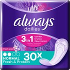 Always Dailies Normal Fresh & Protect 30 st trosskydd med fräsch doft