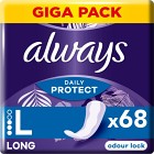 Always Dailies Large Extra Protect trosskydd med mild doft, 68 st