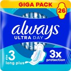 Always Ultra Bindor Day & Night (Storlek 3) med vingar 26 st