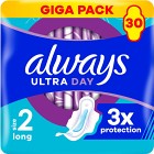Always Ultra Bindor Long (Storlek 2) med vingar 30 st