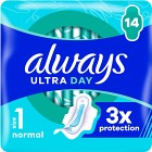 Always Ultra Bindor Normal (storlek 1) med vingar 14 st