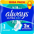 Always Ultra Bindor Normal (Storlek 1) med vingar 36 st