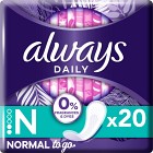 Always Daily Fresh Normal trosskydd doftfri 20 st