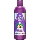 Aussie SOS Blonde & Hydrate Purple Schampo 300 ml