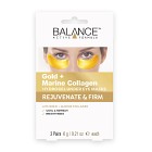 Balance Active Formula Gold + Marine Collagen Hydrogel Under Eye Masks 3 x 6 g