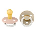 BIBS Colour 2-pack Latex Size 1 Blush Glow/Vanilla Glow