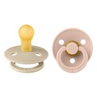 BIBS Colour 2-pack Latex Size 1 Vanilla/Blush