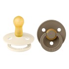 BIBS Colour 2-pack Latex Size 2 Ivory/Dark Oak
