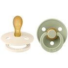 BIBS Colour 2-pack Latex Size 2 Symmetrical Ivory/Sage