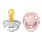 BIBS De Lux 2-pack Latex Size 2 Haze/Blossom